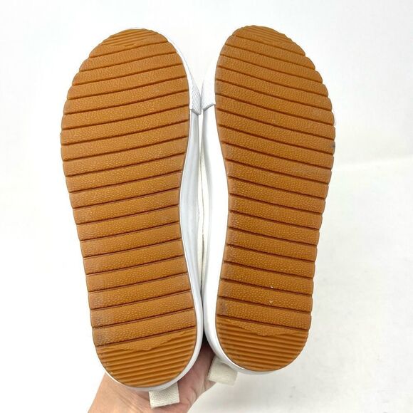 H&m Kids White Laceless Plimsolls Size 11.5 - Picture 8 of 9